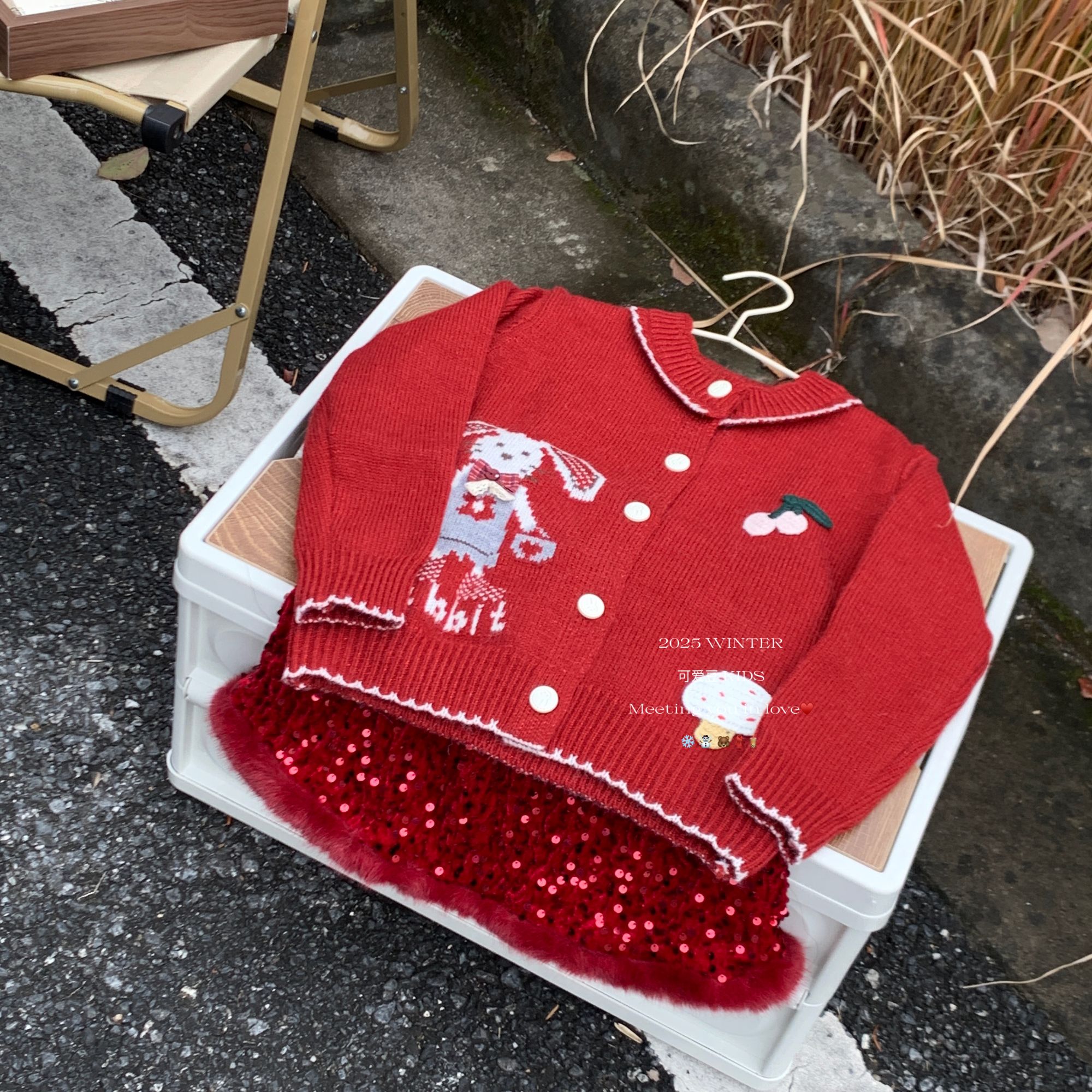 是很乖的一套圣诞搭配～套装V5492