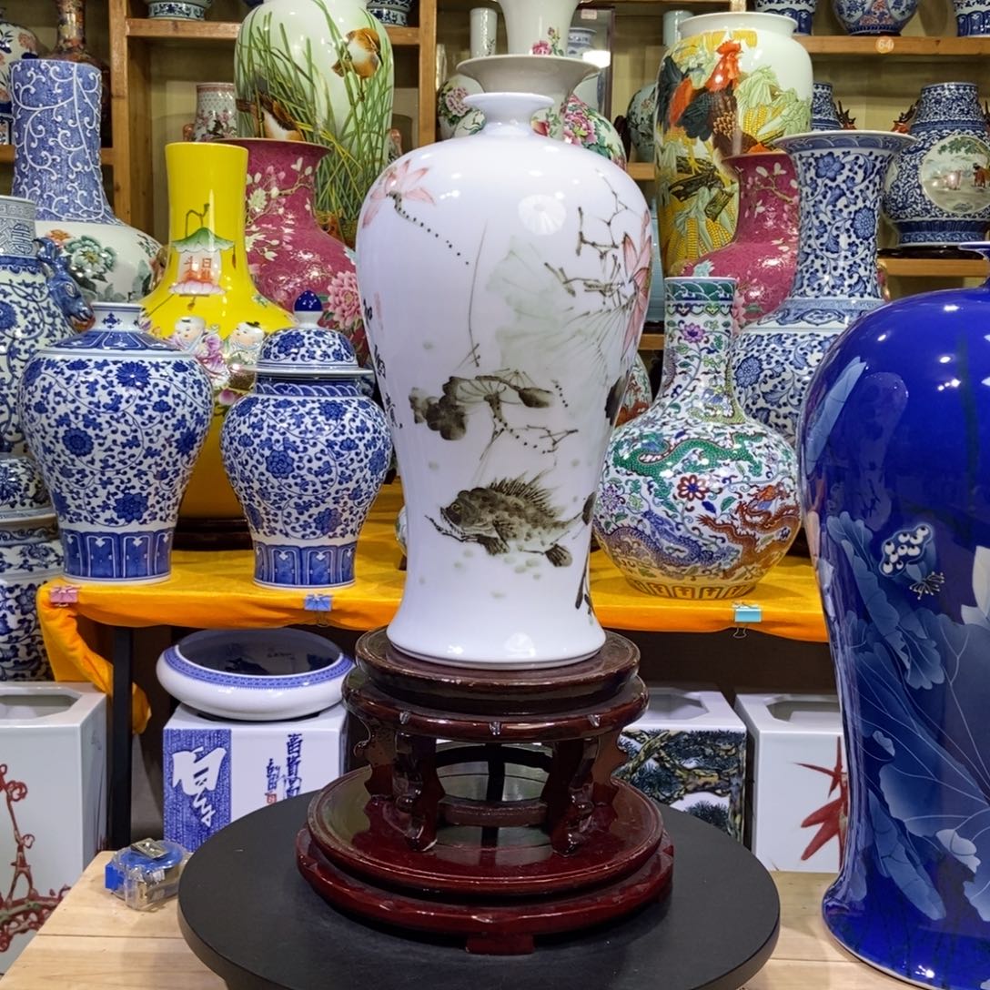 瓶景德镇陶瓷花瓶摆件