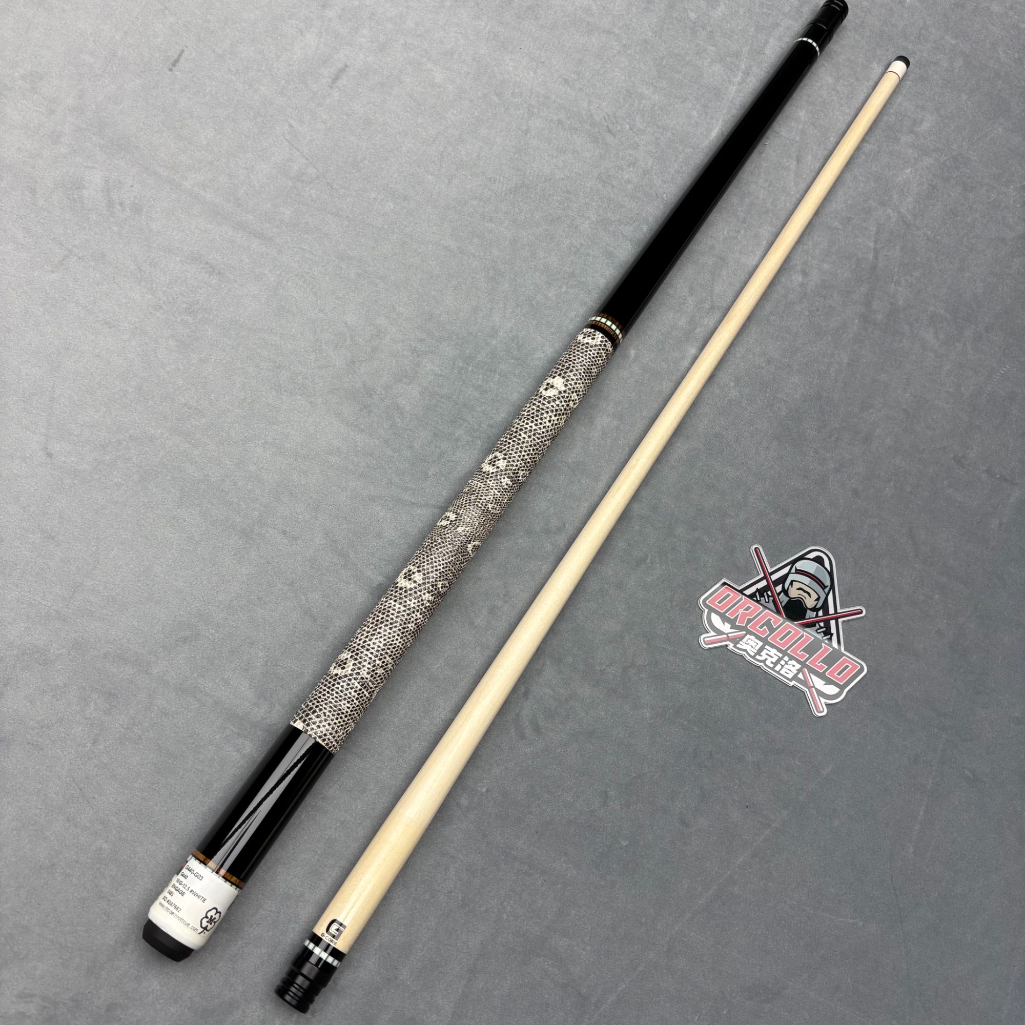 美国梅花麦克德莫特（McDermott）G440皮把中式黑八九球大头台球杆