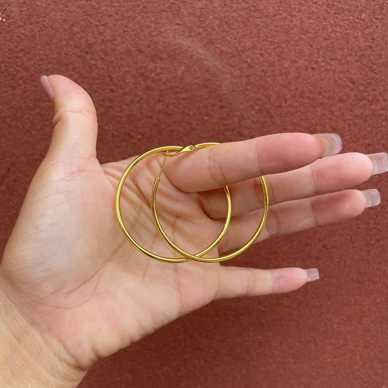 571-精工圆形耳环