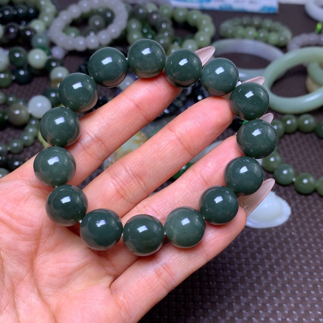 未镶嵌手串和田玉卡14