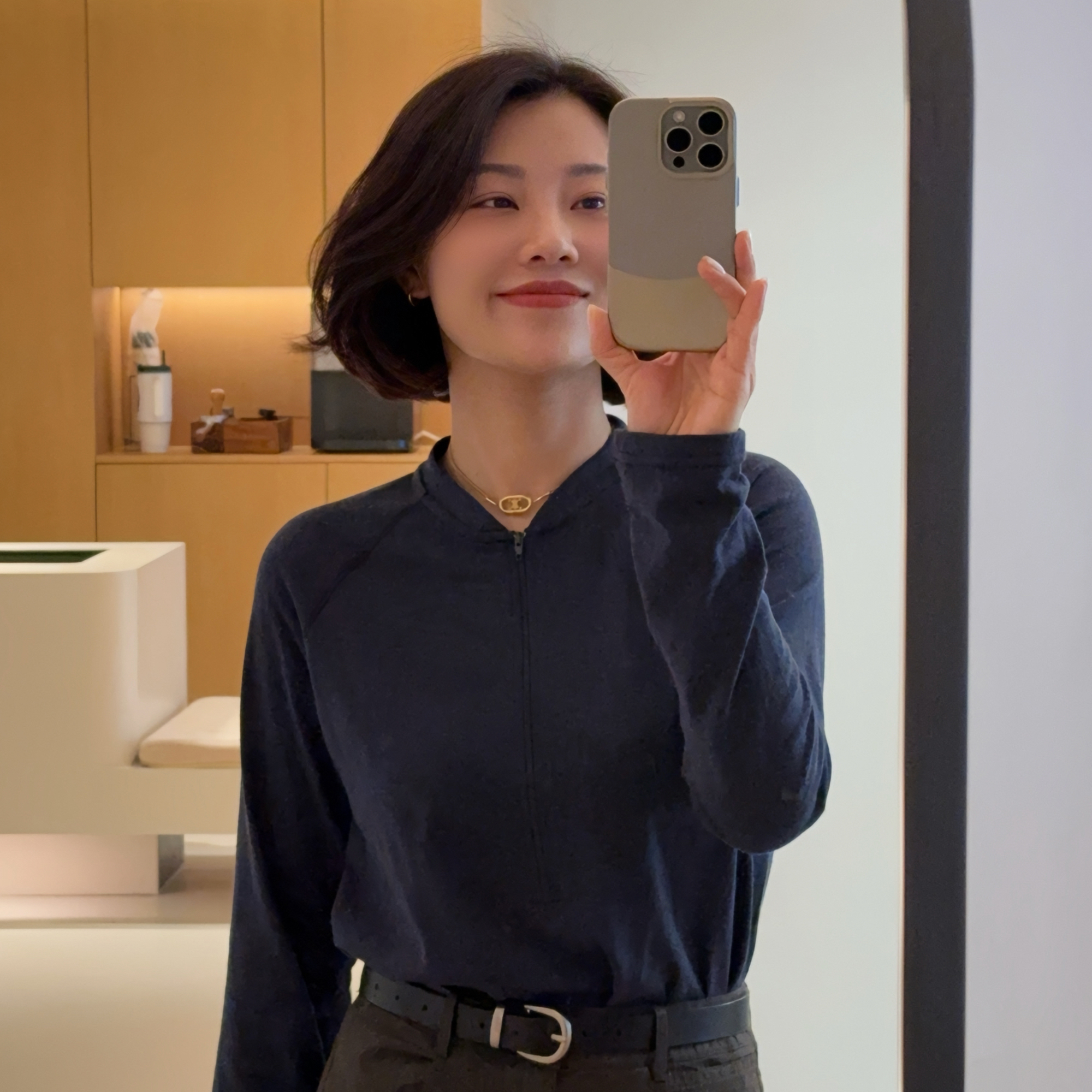 XIYE&W【百搭拉链T】纯色T恤