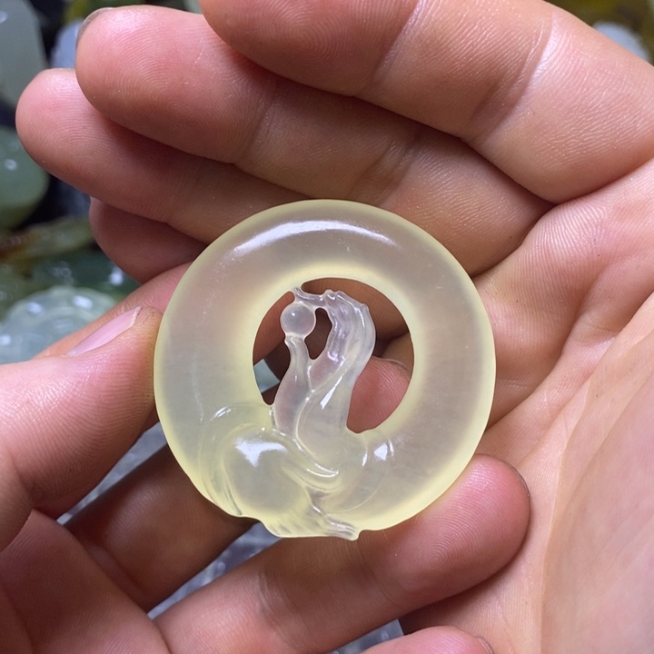 岫玉天然岫玉挂件未镶嵌