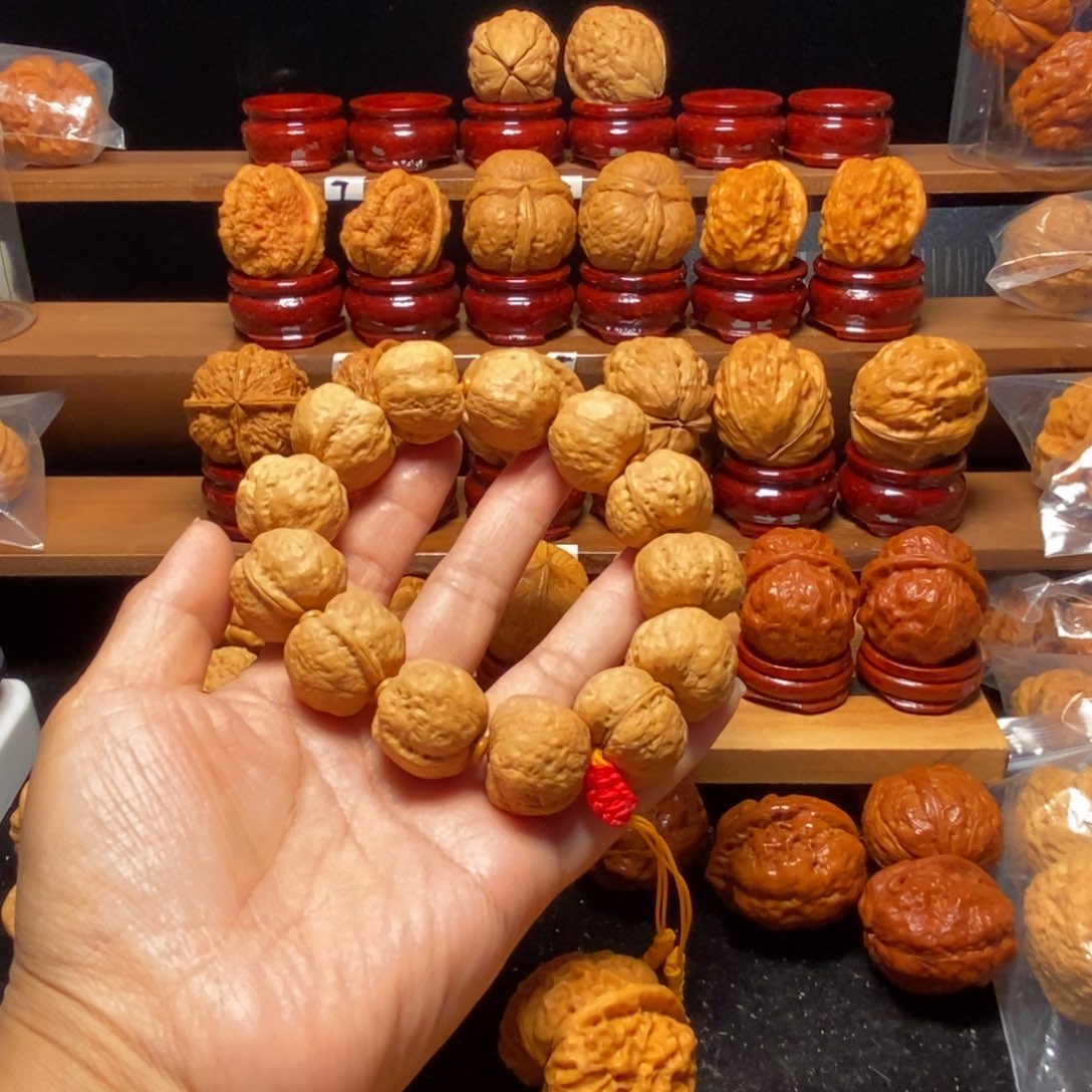 把件文玩核桃方墩蛤蟆头26尺