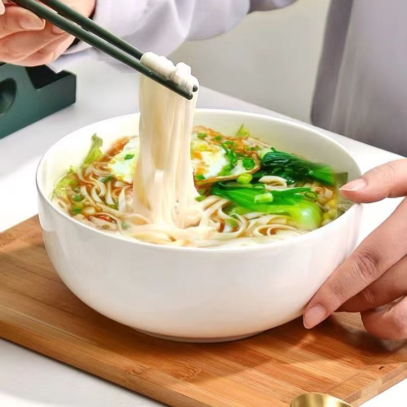 （福利专属）7英寸直口碗 高温骨质瓷家用家用创意简约纯白2号