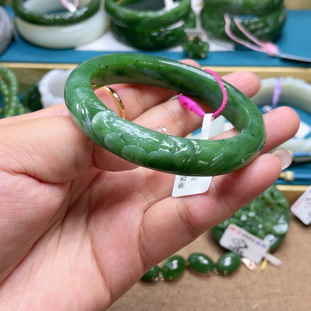 【闪购商品】和田玉手镯5960圈口62未镶嵌