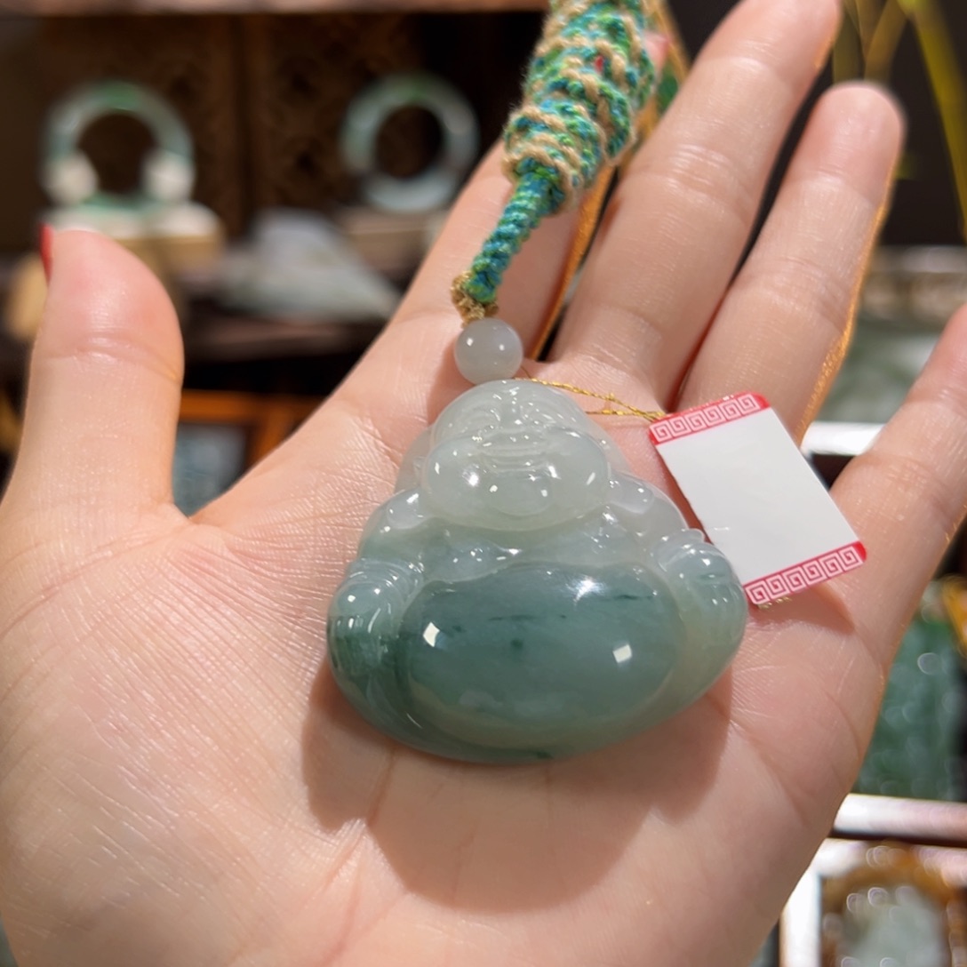 翡翠未镶嵌颈饰天然