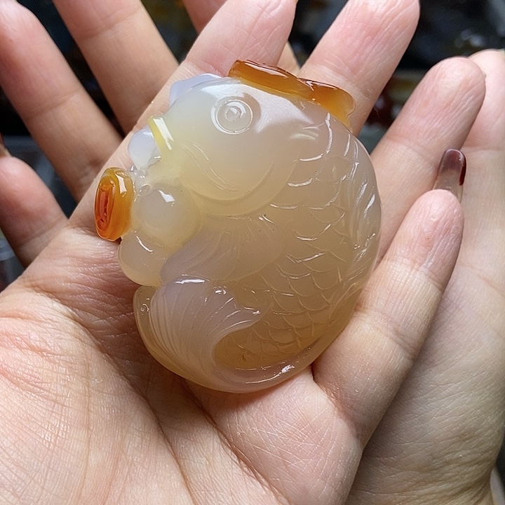 玛瑙/玉髓手把件未镶嵌