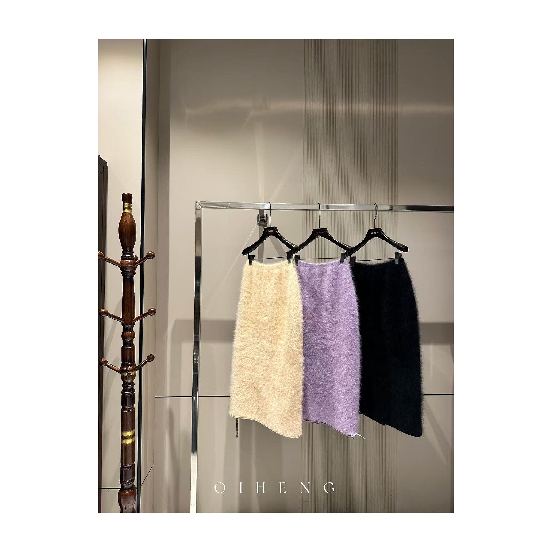 启恒大地礼赞系列鹤绒半身裙1455