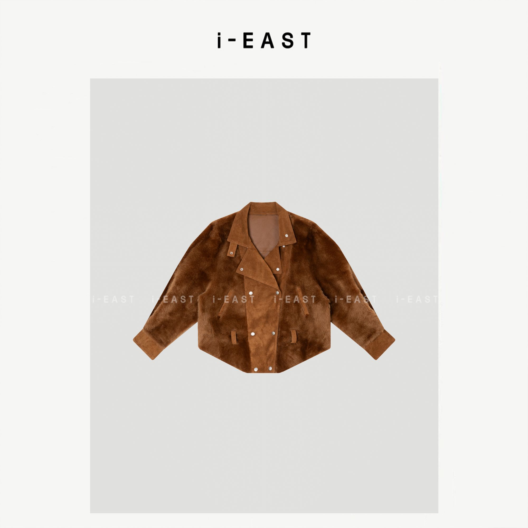i-EAST 卢森堡旧约~秋冬高级感毛茸茸皮草外套-5D PC2912