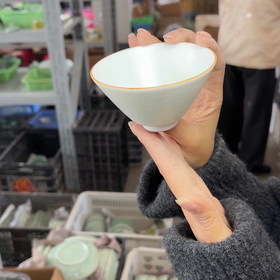 龙泉云间青瓷小米茶器