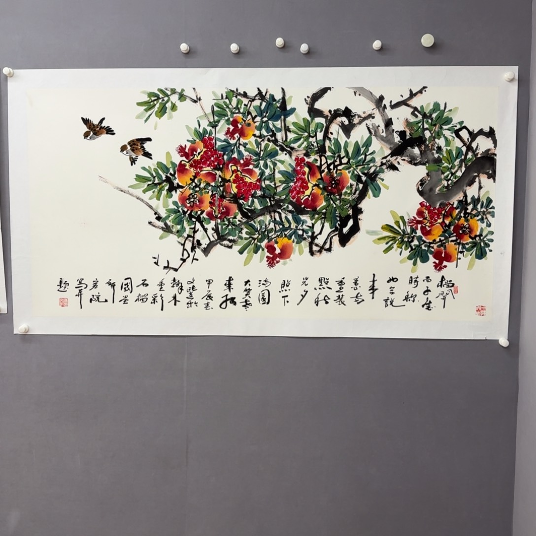 国画艺术家真人手绘