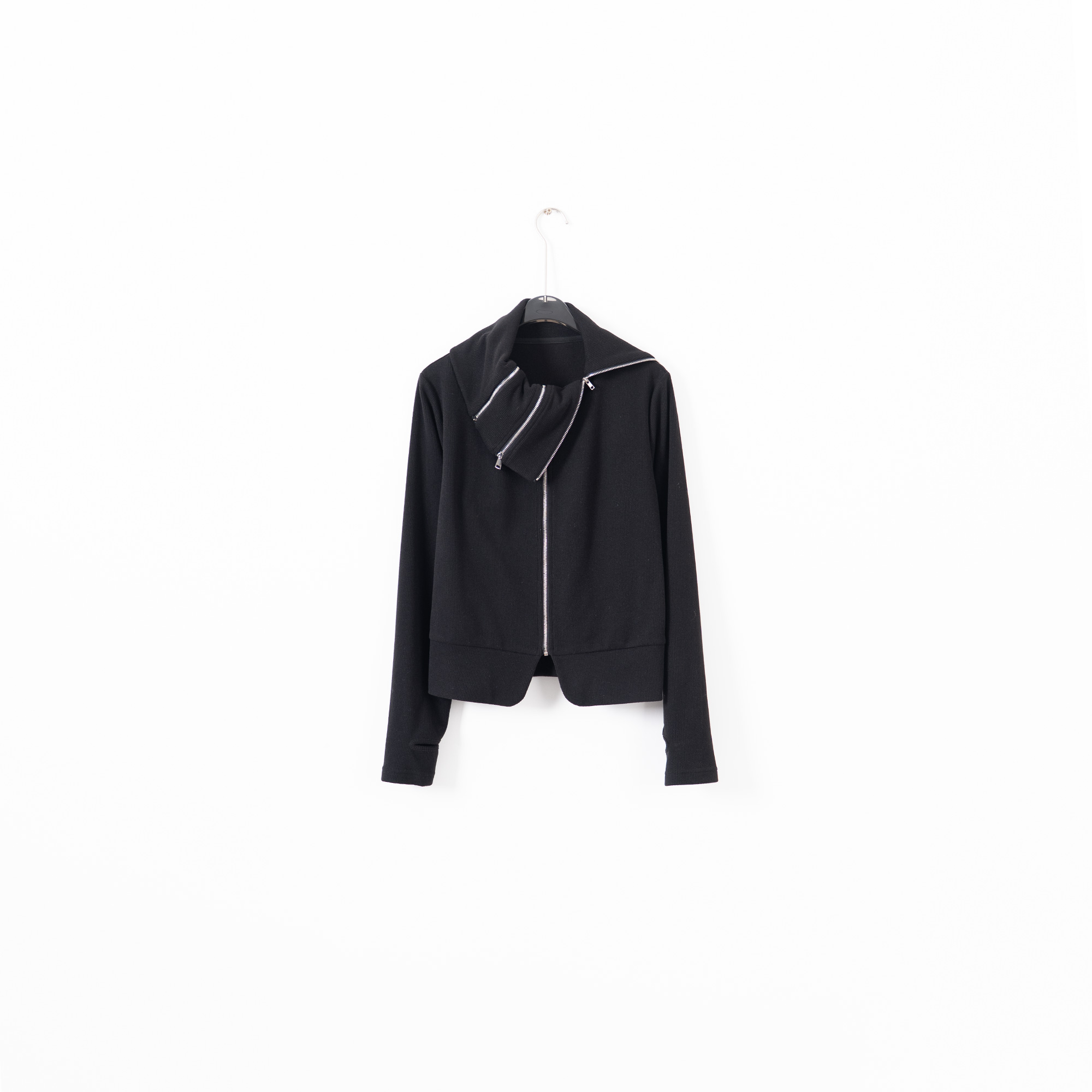 PS251111大码胖MM 小众设计百搭秋冬拉链上衣打底卫衣休闲