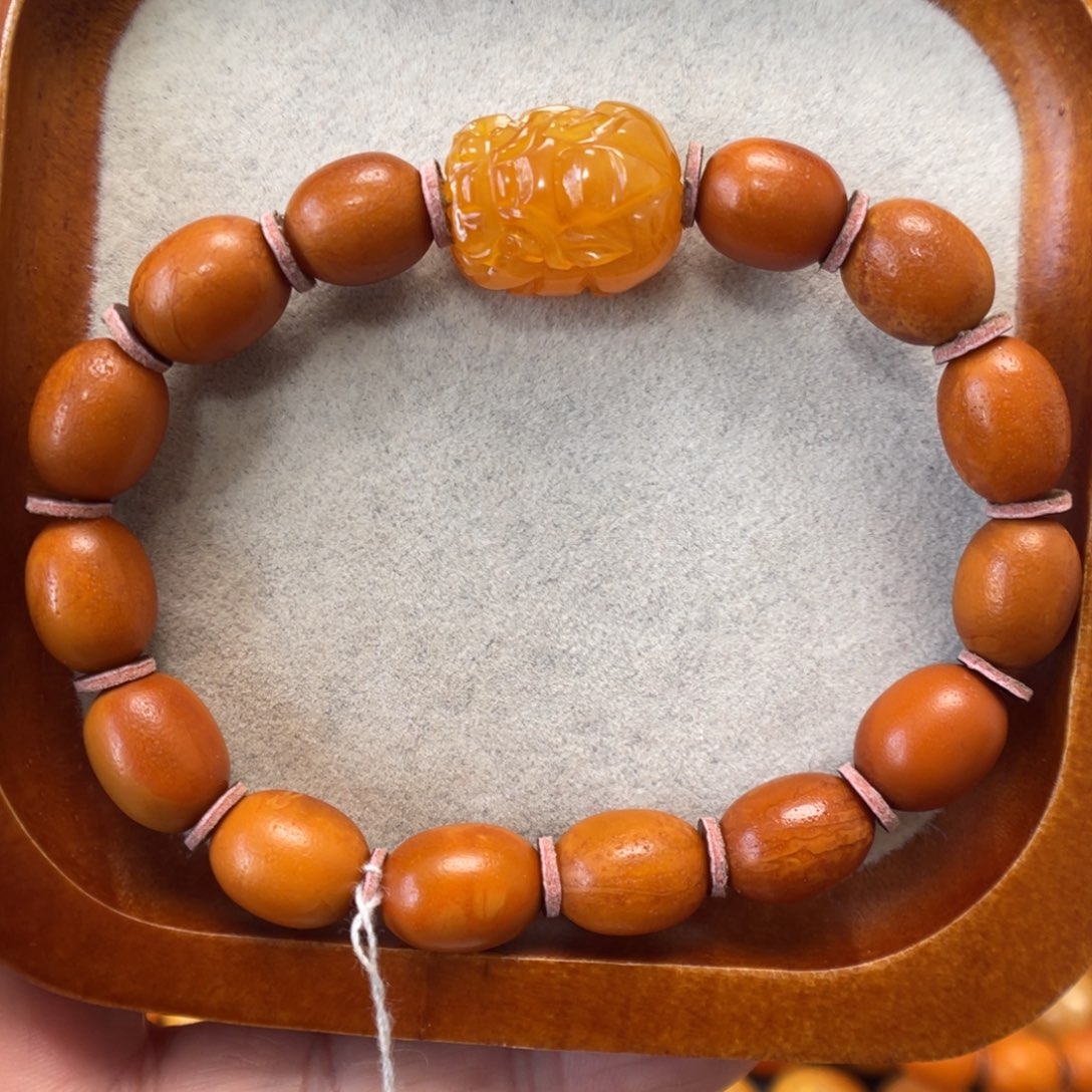 蜜蜡未镶嵌手串蜜蜡