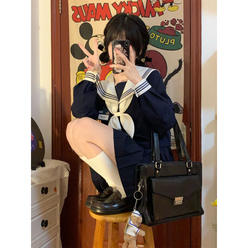 水木琉璃原创青梅正版jk制服裙日系水手服长短袖校供班服学院风女