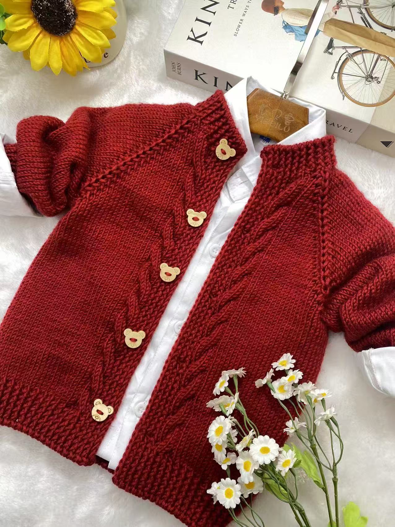 文倩推荐  小棒针中粗毛线柔软手工编织衣服专用线