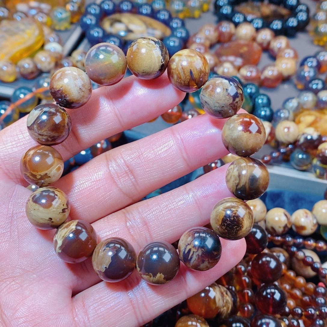 未镶嵌琥珀手链乌**哇