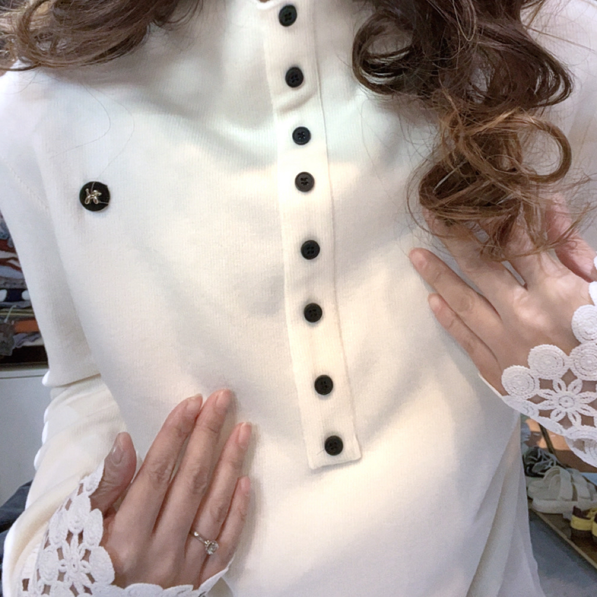 9931冬季新款时尚减龄洋气百搭打底衫