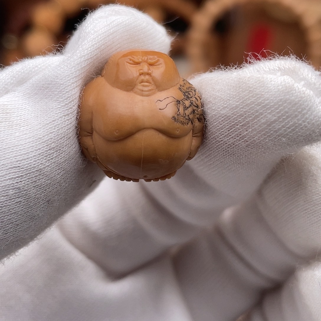 猴头核桃吊坠纯手工横岗胖子