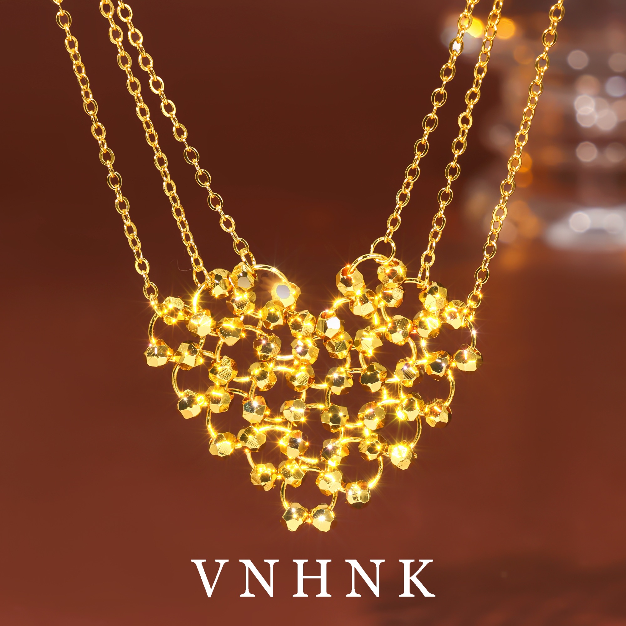 铜合金项链 美可儿    F150    金色（52cm）时尚气质项链预售