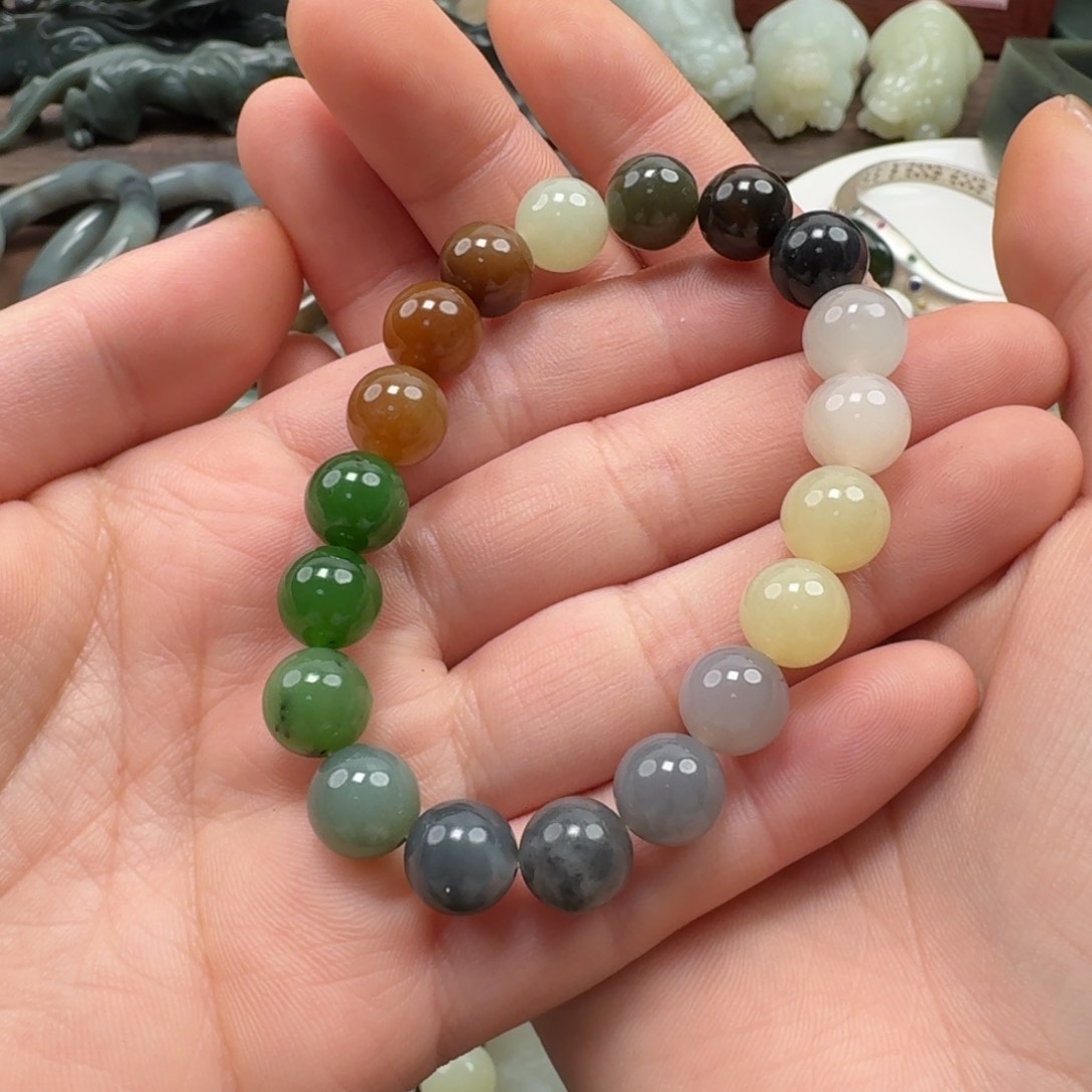 和田玉手串未镶嵌