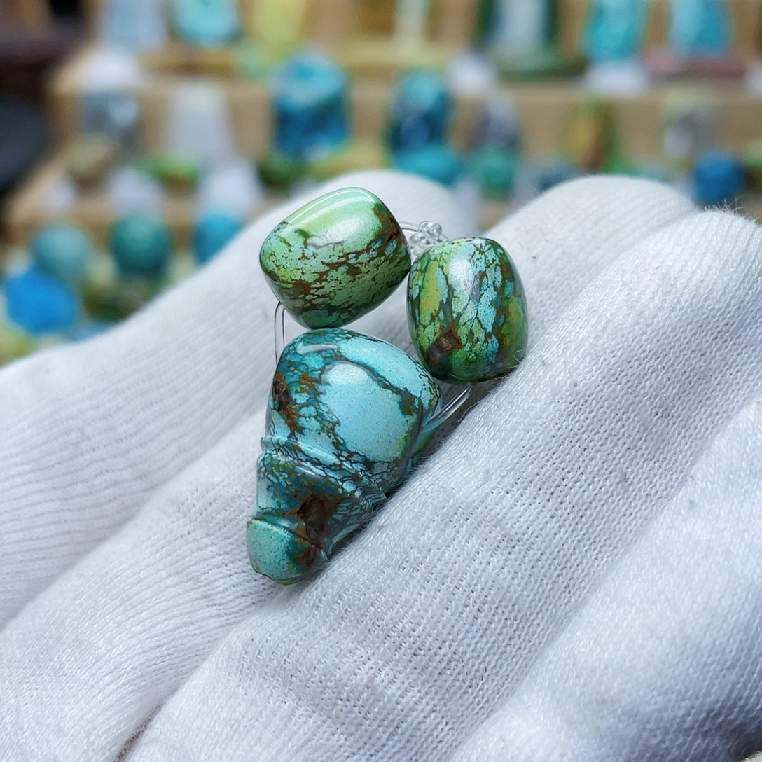 绿松石珠宝奇石未镶嵌