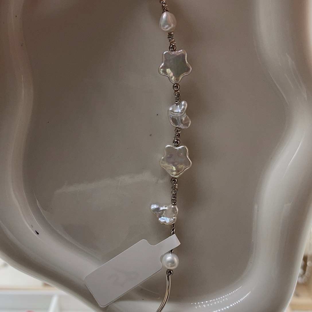 淡水珍珠手镯银S925镶嵌