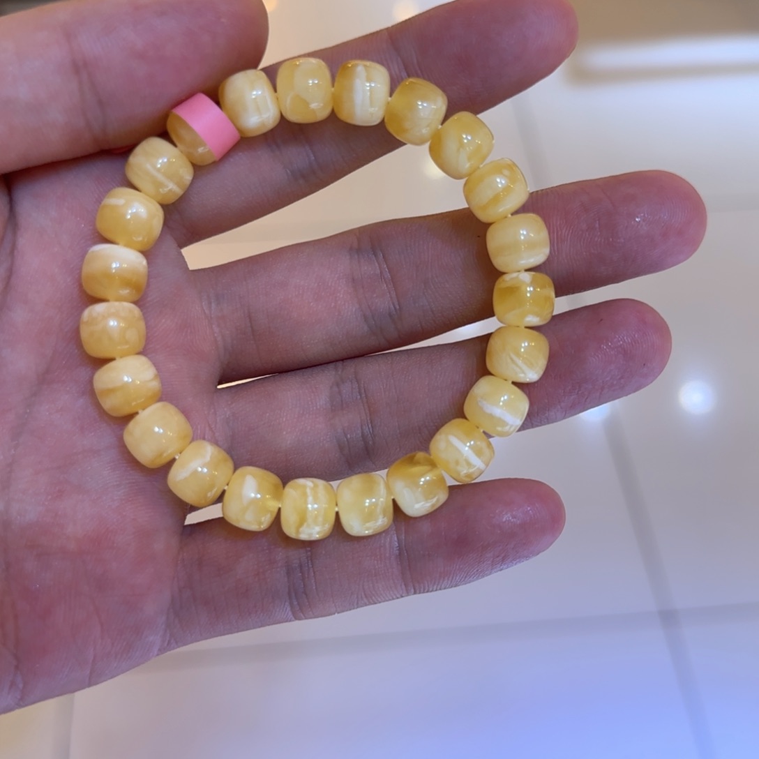 手链琥珀未镶嵌蜜蜡