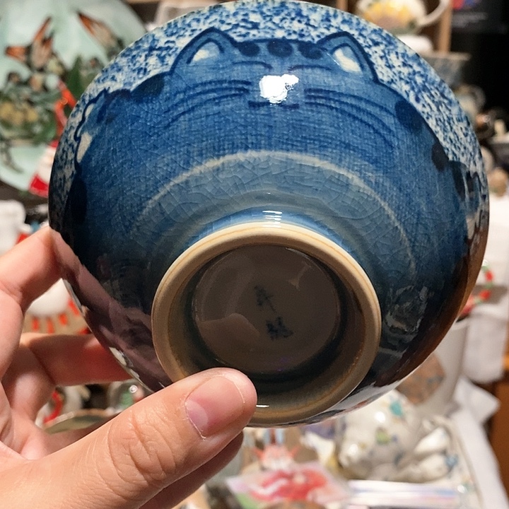 搪瓷猫咪米饭碗………