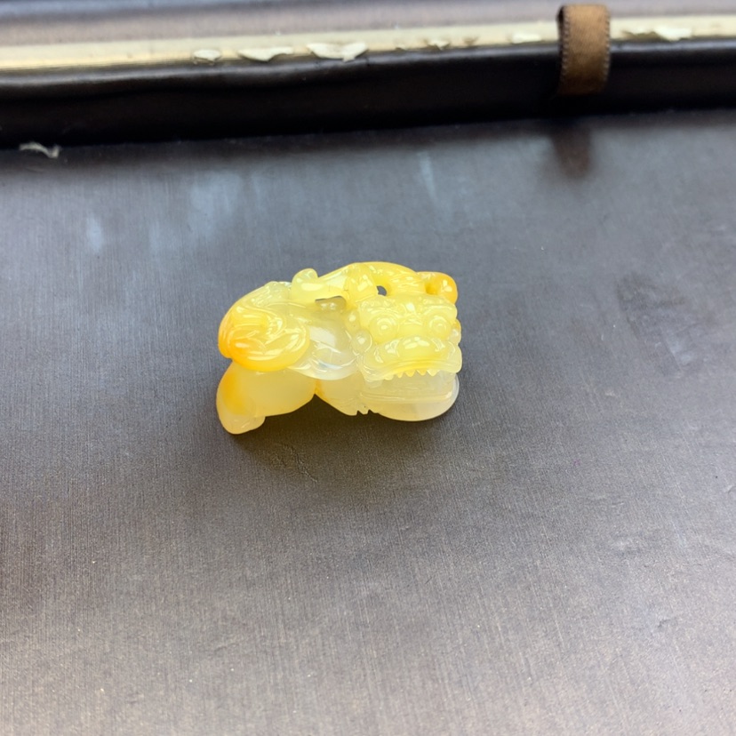 【闪购商品】石英质玉（黄龙玉）黄龙玉貔貅配饰未镶嵌