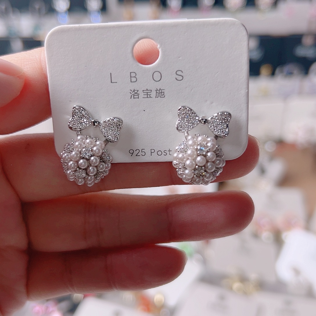 琉璃铁合金合金耳环的