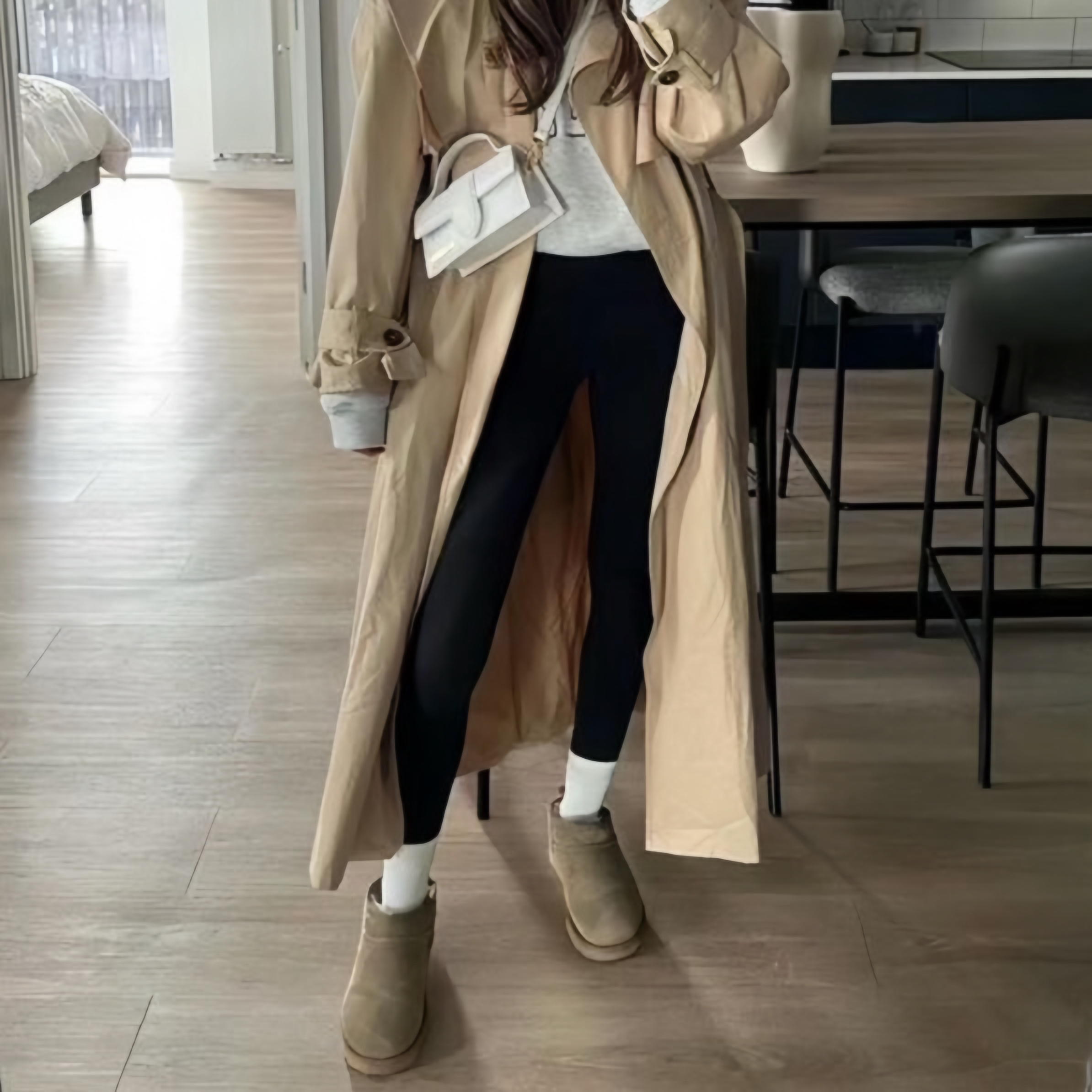 【FELOCCA】咖啡碳暖绒打底裤黑科技聚热保暖加绒瘦瘦裤NYN-6146