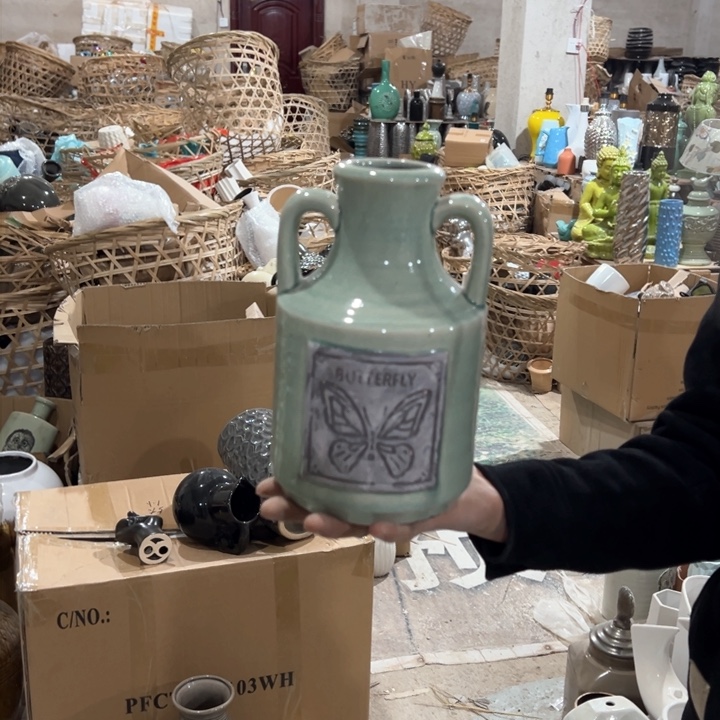 摆件高度22厘米口径5厘米微瑕捡漏