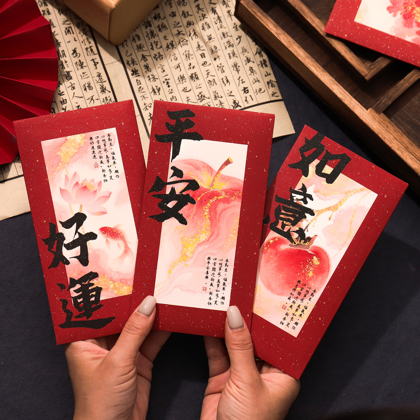 马年2026红包袋新款利是封金葱创意新年压岁包卡通过年通用可定制