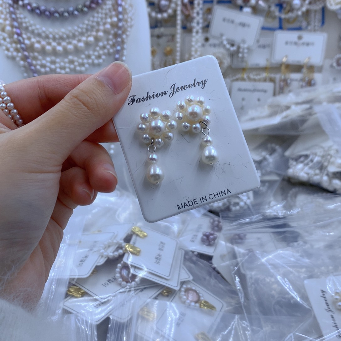 颈饰合金淡水珍珠