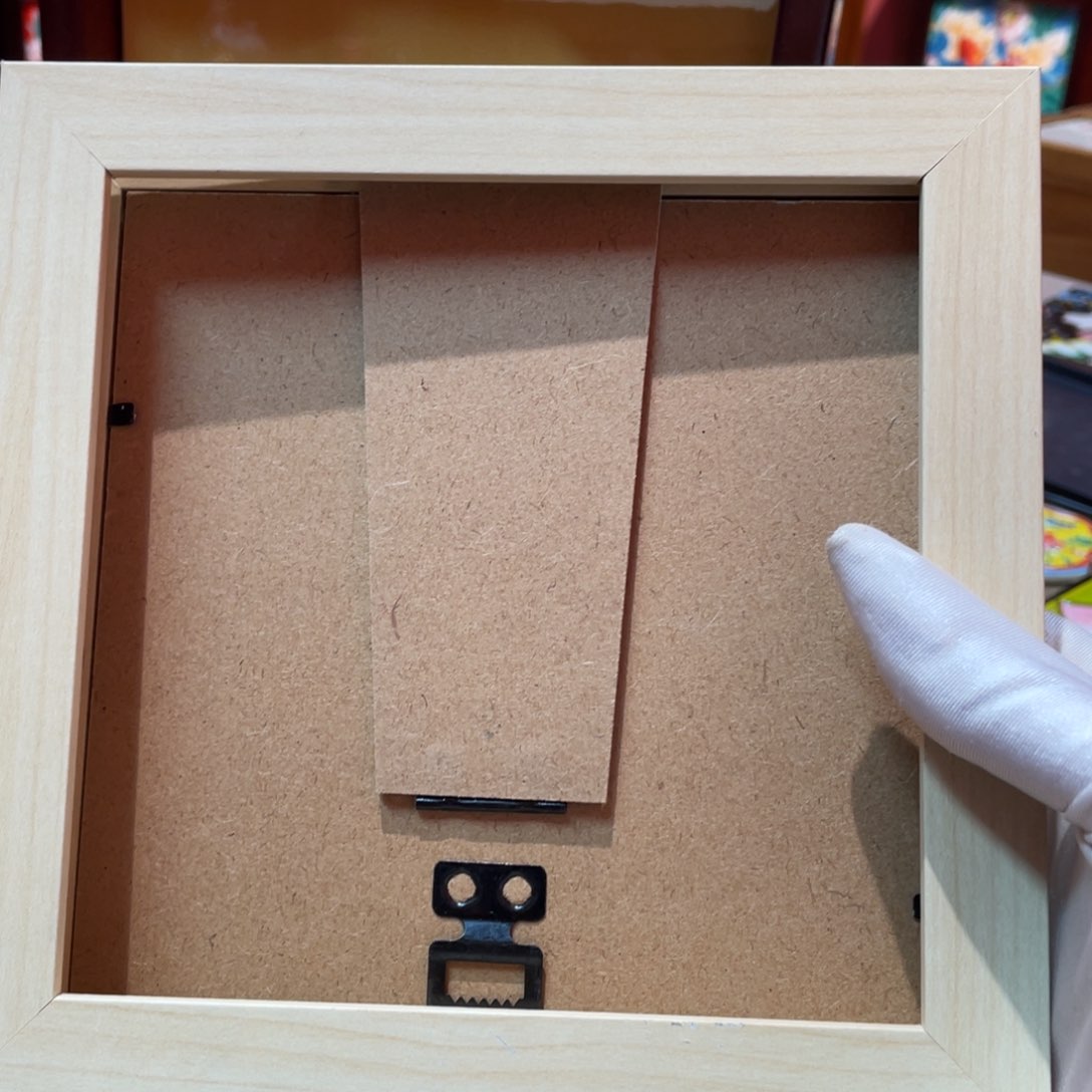 陶瓷3个原木色画框