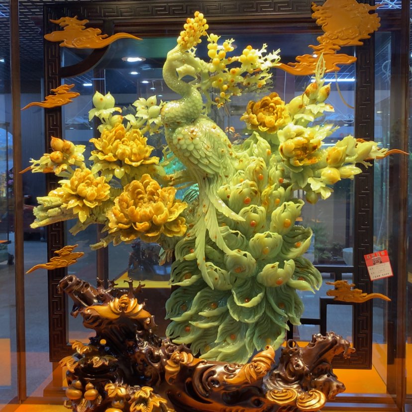 【闪购商品】蛇纹石玉摆件覆膜未镶嵌