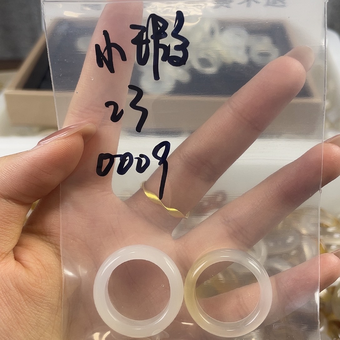 玛瑙/玉髓戒指合金00079