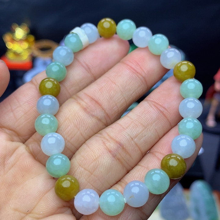 翡翠手链未镶嵌翡翠 7.8 