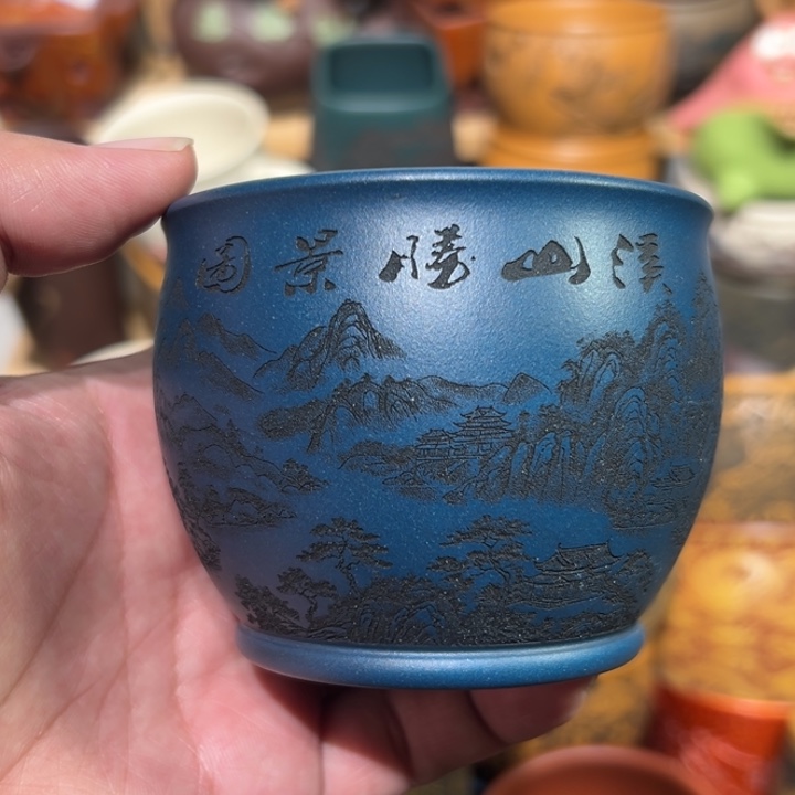 紫砂茶杯宜兴紫砂主人杯