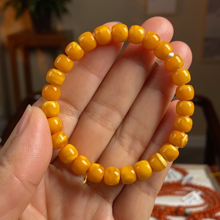 琥珀手链未镶嵌蜜蜡手串7