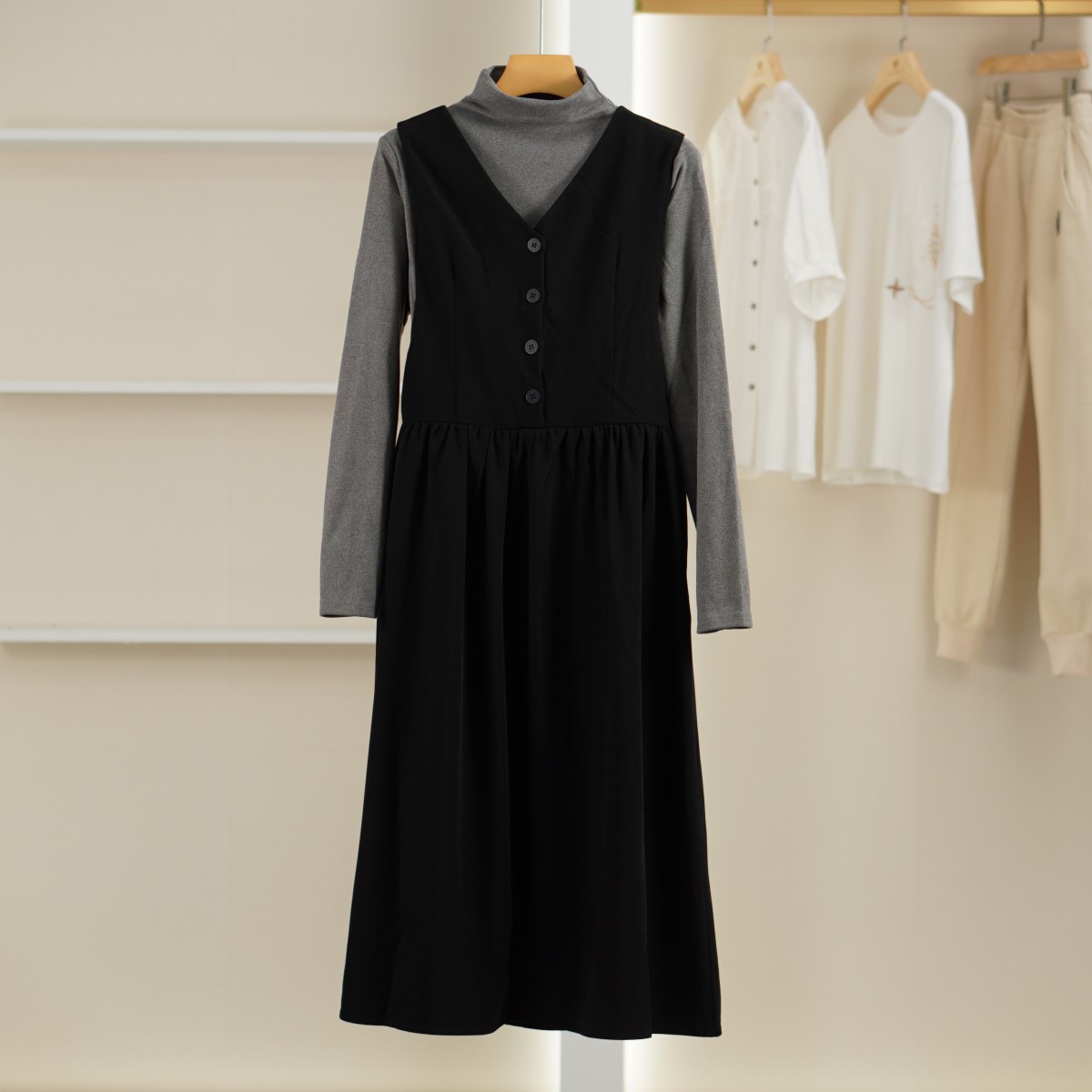麦迪尚品【白LY】50407162时尚连衣裙套装女装春品牌专柜 B2组