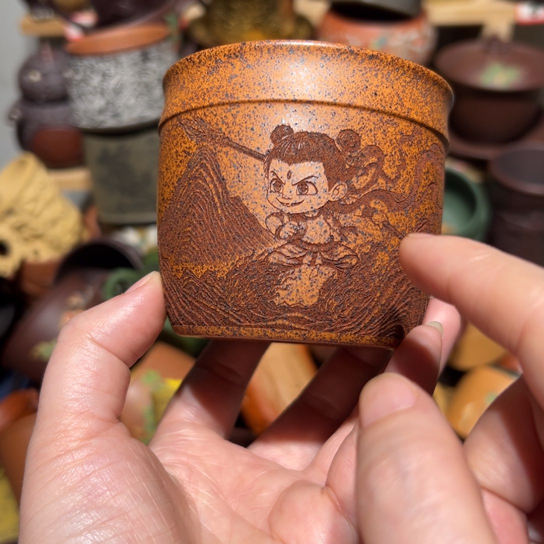 紫砂茶杯宜兴紫砂主人杯