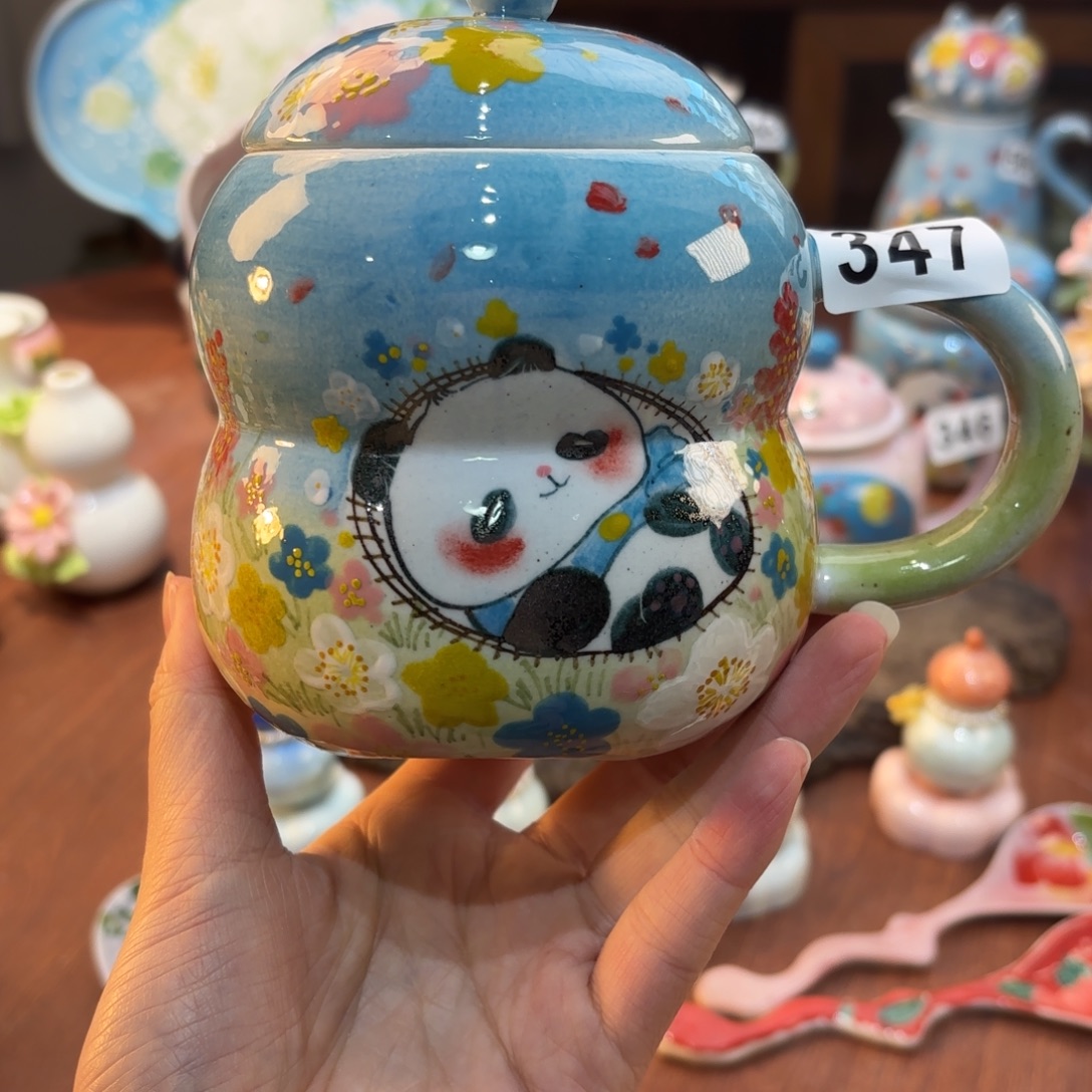 景德镇手绘高温釉下彩陶瓷茶具