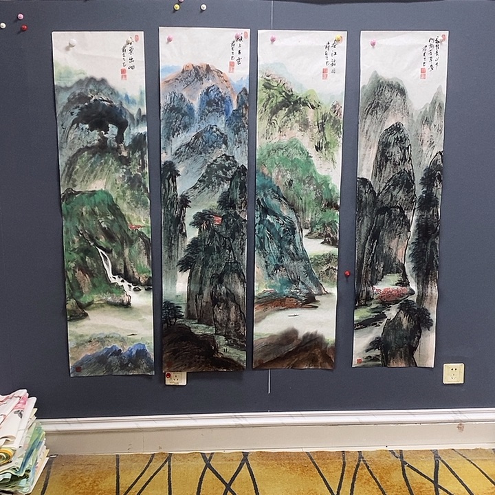 国画王丽影34.138手绘画芯