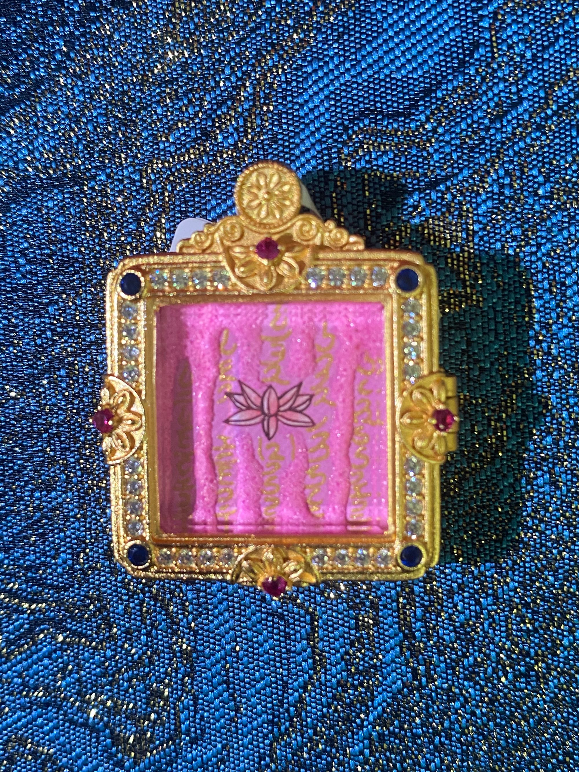 纯手绘唐卡粉金五条2*2纯天然矿物质颜料