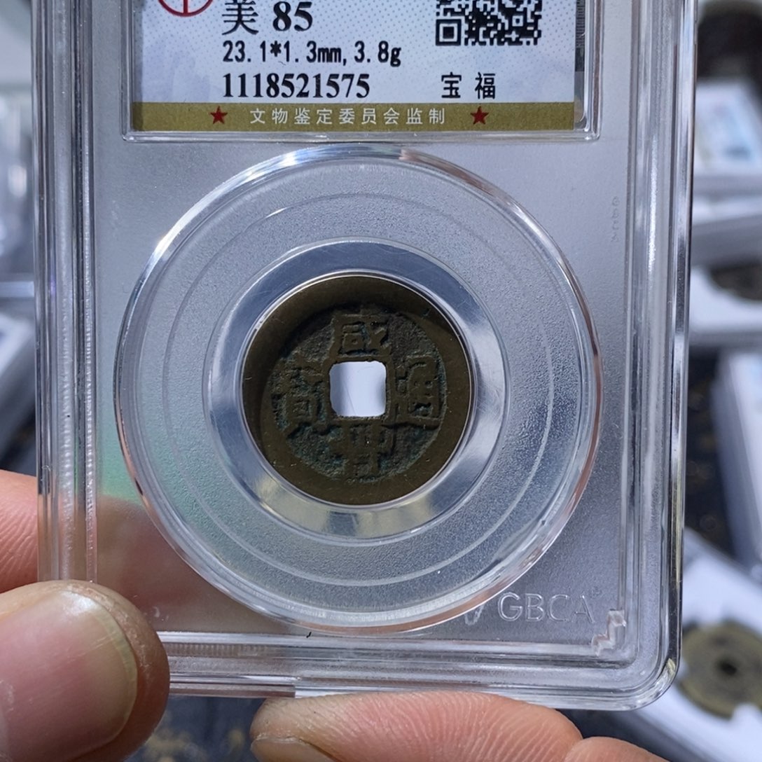 铜涂*泉大宝，咸丰福，评级编号1575