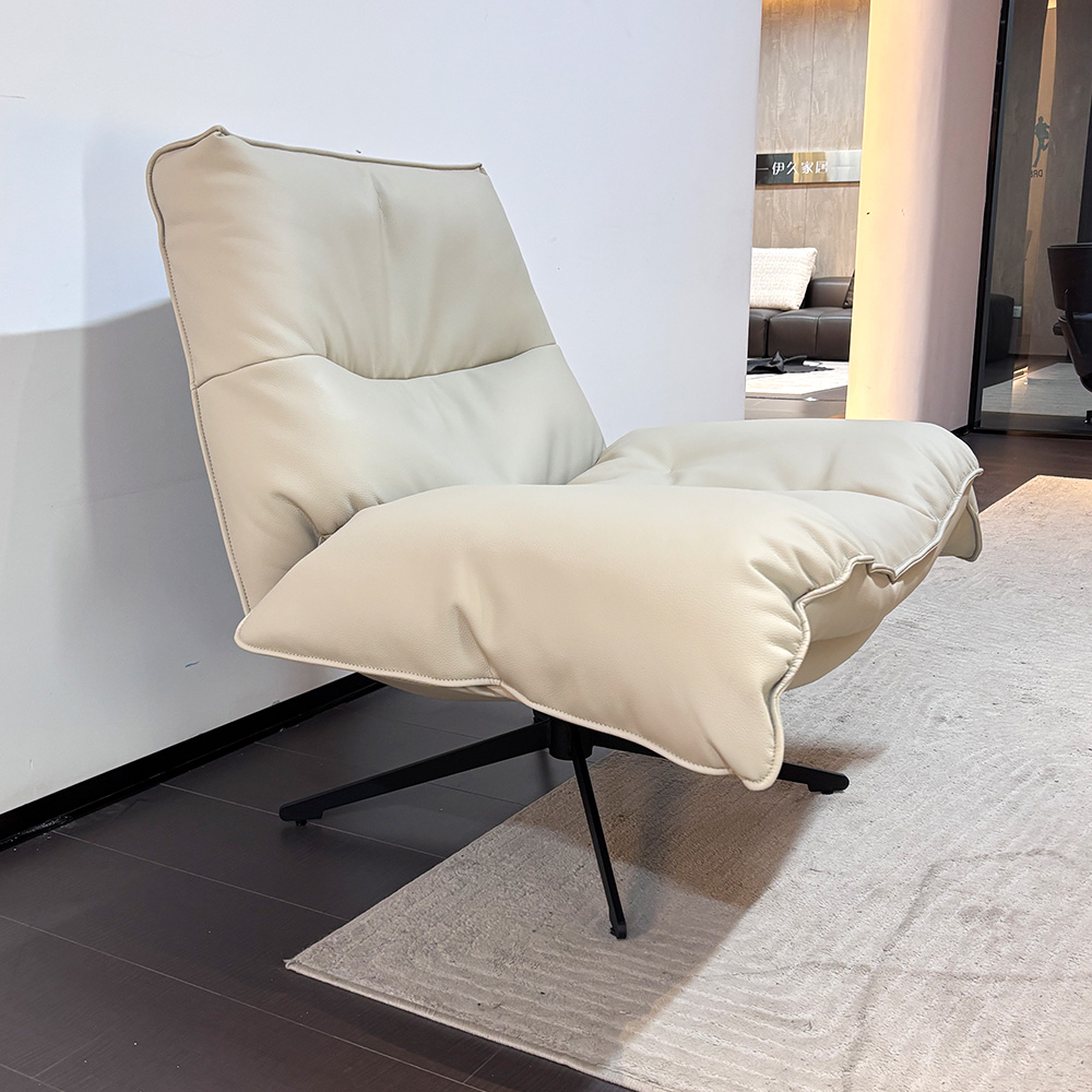 【用券】意式沙发椅轻奢高级感单人椅客厅懒人沙发椅子休闲转椅