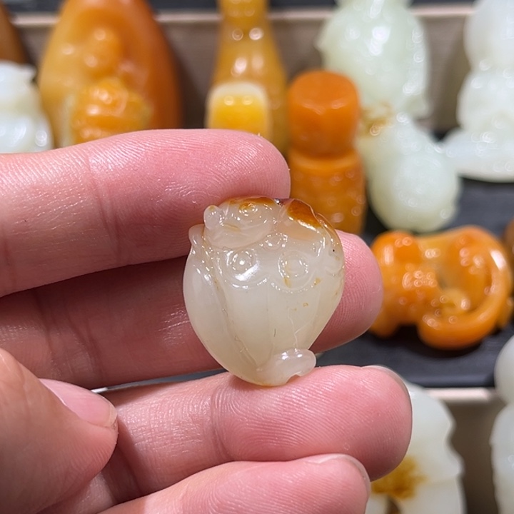 4***动和田玉未镶嵌颈饰