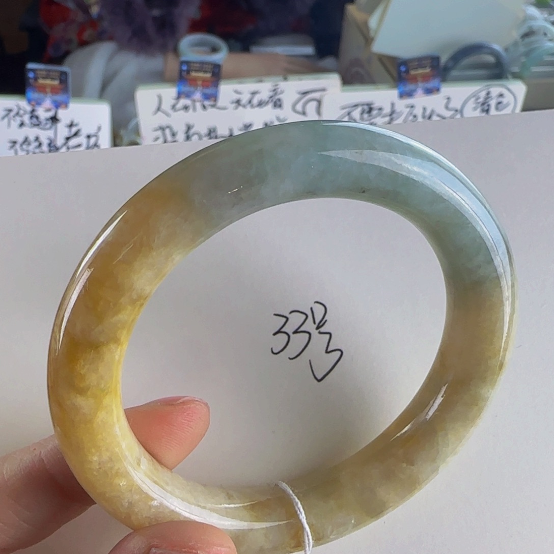 翡翠手镯未镶嵌老坑53.7